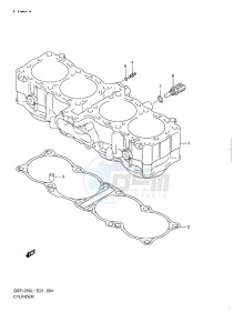 GSF-1250 BANDIT EU drawing CYLINDER