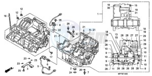 CB1300A9 France - (F / ABS CMF MME TWO) drawing CRANKCASE