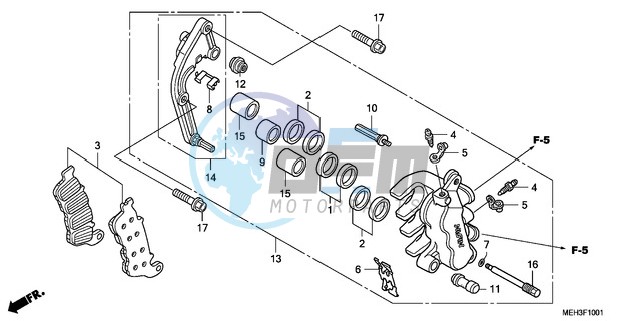 L. FRONT BRAKE CALIPER