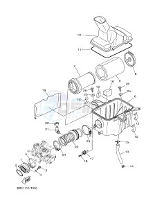 YFM450FWB YFM45KDHJ KODIAK 450 (BJ56) drawing INTAKE