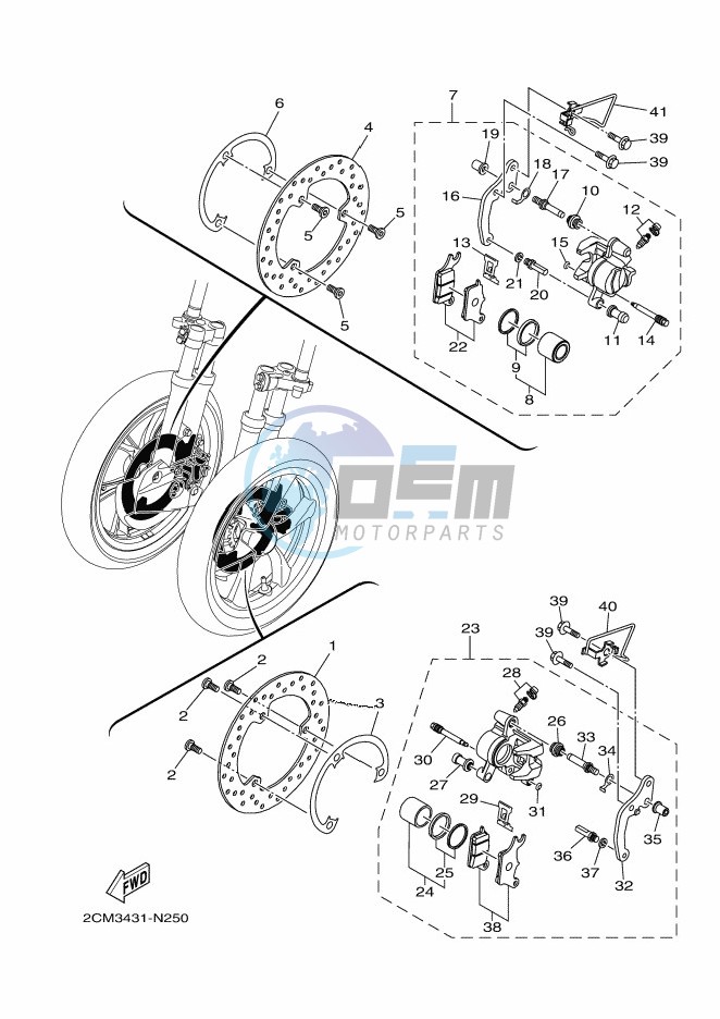 REAR BRAKE CALIPER