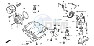 CBF600NA drawing OIL PAN/OIL PUMP (CBF600S8/SA8/N8/NA8)