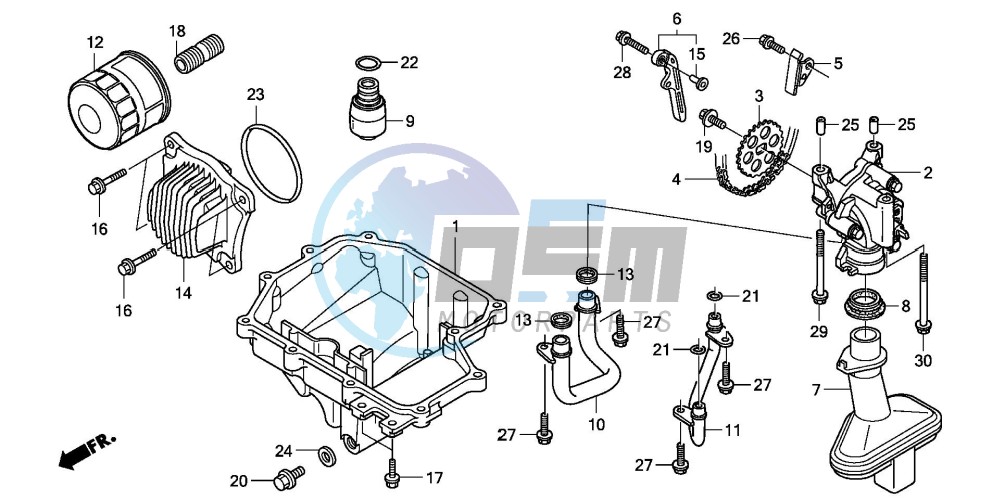 OIL PAN/OIL PUMP (CBF600S8/SA8/N8/NA8)