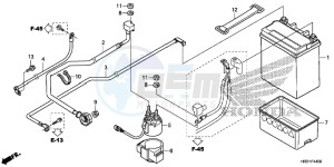 TRX420FE1H Europe Direct - (ED) drawing BATTERY