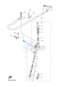 YZ250F (17D9 17DA 17DB 17DC) drawing REAR MASTER CYLINDER