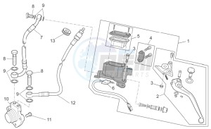 Griso V 8V 1200 drawing Clutch control complete