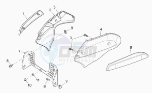 Breva V 1100 IE IE drawing Front body - duct