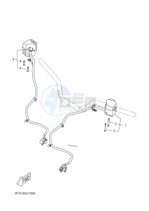 CZD300D-A XMAX 300 (BGS3) drawing HANDLE SWITCH & LEVER