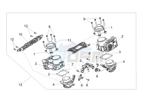 SHIVER 900 E4 ABS NAVI (EMEA) drawing Throttle body