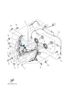 XP500A T-MAX 530 (59CT) drawing HEADLIGHT