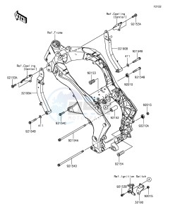 Z1000 ZR1000FEF FR GB XX (EU ME A(FRICA) drawing Engine Mount