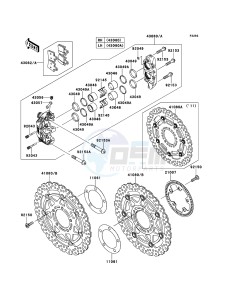 1400GTR_ABS ZG1400CEF FR GB XX (EU ME A(FRICA) drawing Front Brake