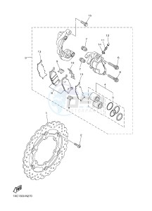 XVS950CUD-A XV950 ABS XV950 R-SPEC (BS54) drawing FRONT BRAKE CALIPER