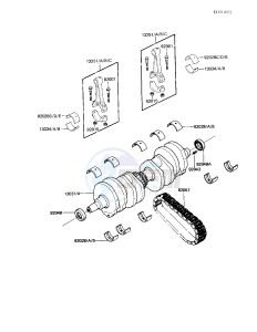 KZ 650 H [CSR] (H3) [CSR] drawing CRANKSHAFT -- 83 H3- -