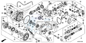 TRX420FA5F TRX420F Europe Direct - (ED) drawing FRONT FINAL GEAR