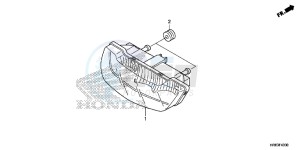 TRX500FA5H TRX500FA ED drawing TAILLIGHT