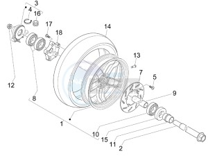 Nexus 125 e3 drawing Front wheel