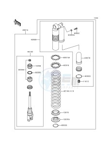 KX 125 K [KX125] (K1) [KX125] drawing SHOCK ABSORBER-- S- -