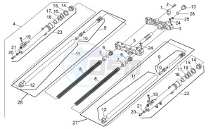 RX-SX 50 2006-2010 drawing Front Fork