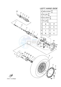 YXZ1000ES YXZ10YPSG YXZ1000R EPS SPECIAL EDITION (2HC1) drawing FRONT WHEEL