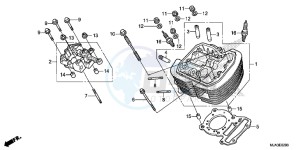 VT750CSD Shadow - VT750CS-D 2ED - (2ED) drawing FRONT CYLINDER HEAD