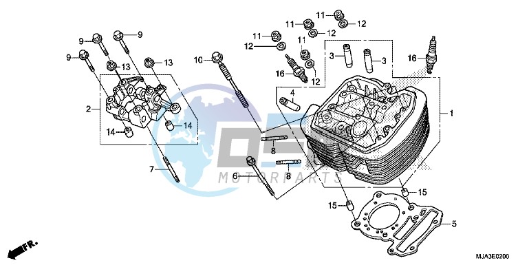 FRONT CYLINDER HEAD