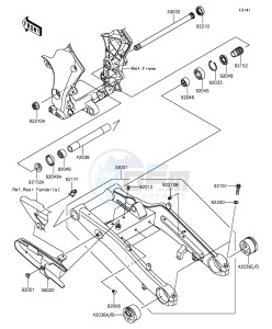 Z1000 ZR1000FEFA FR GB XX (EU ME A(FRICA) drawing Swingarm