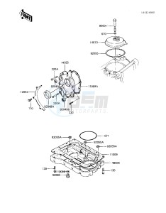 KZ 550 A (A3-A4) drawing BREATHER COVER_OIL PAN -- 82-83 A3_A4- -