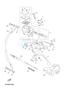 YN50 YN50FU OVETTO 4T (2ACP 2ACP) drawing FRONT MASTER CYLINDER