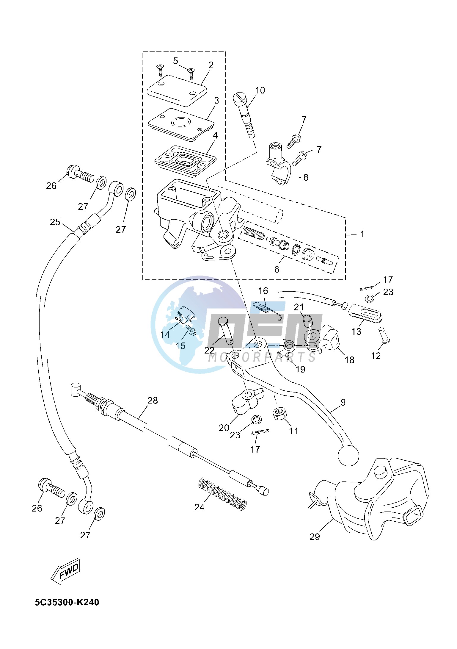 FRONT MASTER CYLINDER