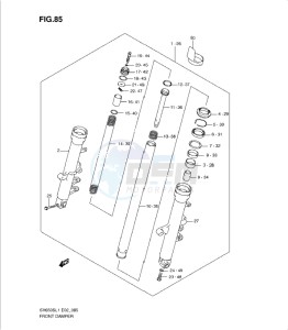 SV650/S drawing FRONT DAMPER (SV650SL1 E2)