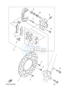 YZ85 YZ85LW (1SP1 1SP3) drawing FRONT BRAKE CALIPER