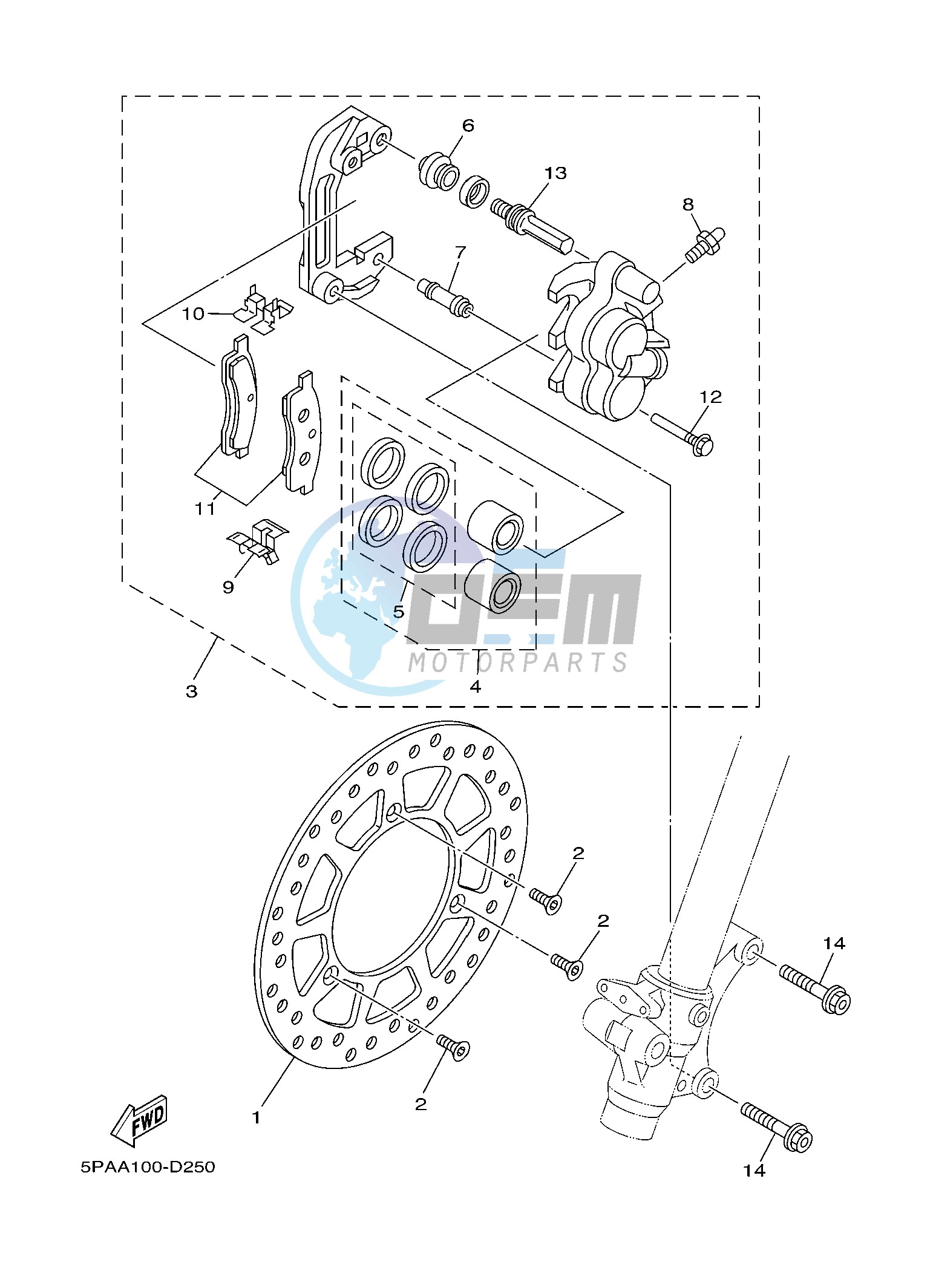 FRONT BRAKE CALIPER