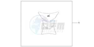 CBR1000RA9 KO / ABS HRC MME drawing TANK PAD