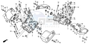 VT1100C drawing CYLINDER HEAD COVER (VT1100CV/CW/C2)