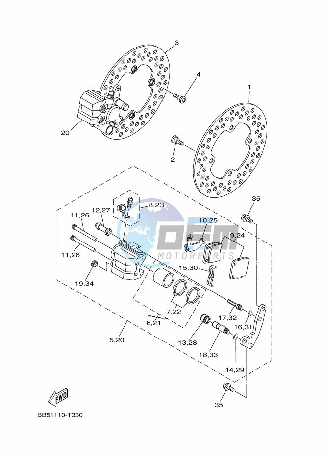 FRONT BRAKE CALIPER