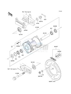 KX 85 A [KX85] (A1-A5) [KX85] drawing REAR HUB