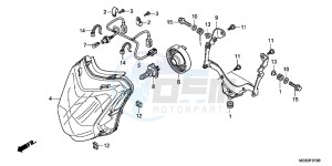 NC700XAC drawing HEADLIGHT