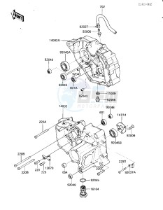 KLF 185 A [BAYOU 185] (A1-A1A) [BAYOU 185] drawing CRANKCASE