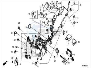 CRF1000DH 2ED - (2ED) drawing WIRE HARNESS