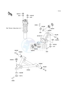 KAF 620 E [MULE 3010 4X4] (E1-E5) [MULE 3010 4X4] drawing FRONT SUSPENSION