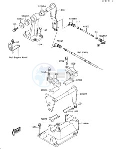 JB 650 A [JET MATE] (A3-A4) [JET MATE] drawing HANDLE POLE-- STEERING- -