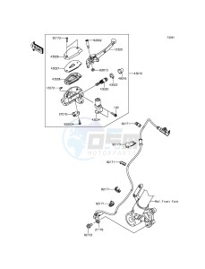 VERSYS 1000 KLZ1000BGF FR GB XX (EU ME A(FRICA) drawing Front Master Cylinder