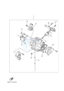 YFM700FWAD YFM700PSE GRIZZLY 700 EPS SPECIAL EDITION (2BGD 2BGE) drawing THROTTLE BODY ASSY 1