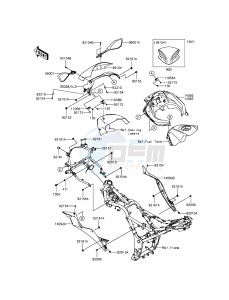 NINJA_300_ABS EX300BDF XX (EU ME A(FRICA) drawing Cowling