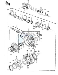 KZ 1300 A (A1-A3) drawing DRIVE SHAFT_FINAL GEARS