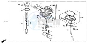 CRF80F 100 drawing CARBURETOR (CRF80F)