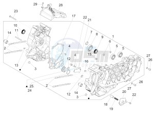 MEDLEY 150 4T IE ABS MA03M, M885M (APAC) drawing Crankcase