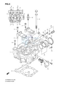 LT-Z400 (E19) drawing CYLINDER HEAD