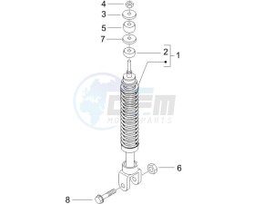 Fly 50 4t (NSE1000U03) drawing Rear suspension - Shock absorbers